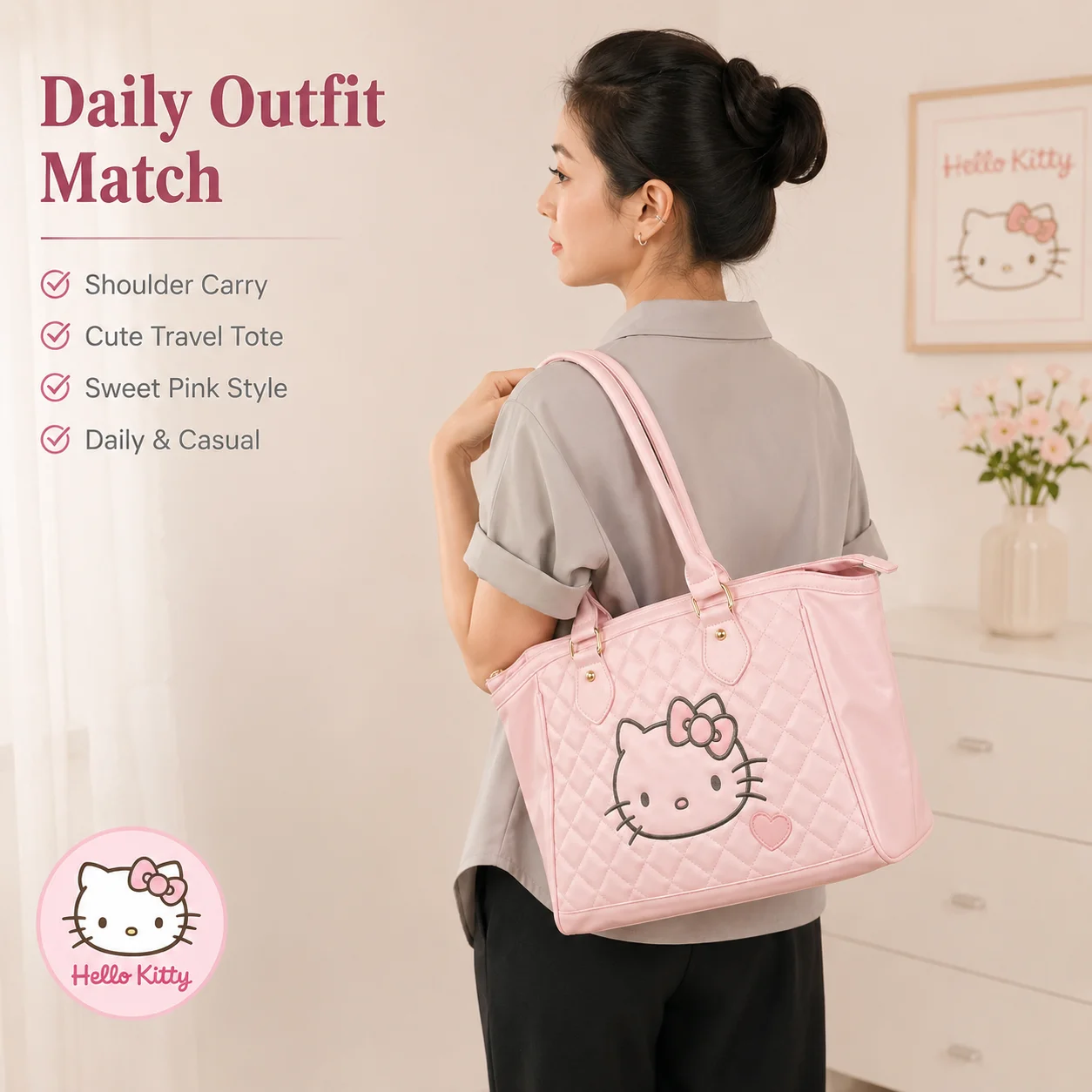 Sanrio Hello Kitty Tote Bag La - Leatherwork Products 评论和价格