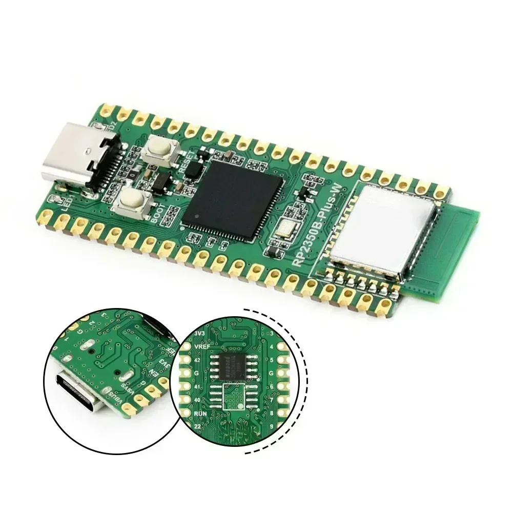 RP2350B-Plus-W Microcontroller Development Board Dual-Core Processor  For Test Measurement Tool Accessory