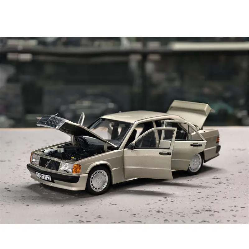 

Diecast NOREV 1:18 Scale BENZ 190E 2.3-16 W201 1984 Champagne Gold Alloy Car Model