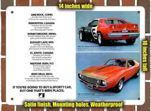 

Металлический знак-1972 AMX _ 2- 10x14 дюймов