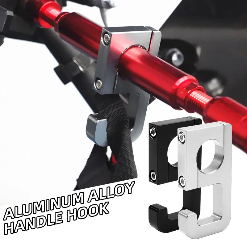 2pcs Motorcycle Hook Helmet Holder Luggage Bag Accessories Bike Bicycle Black Bottle Hook Hanger Carry Storage CNC Aluminum