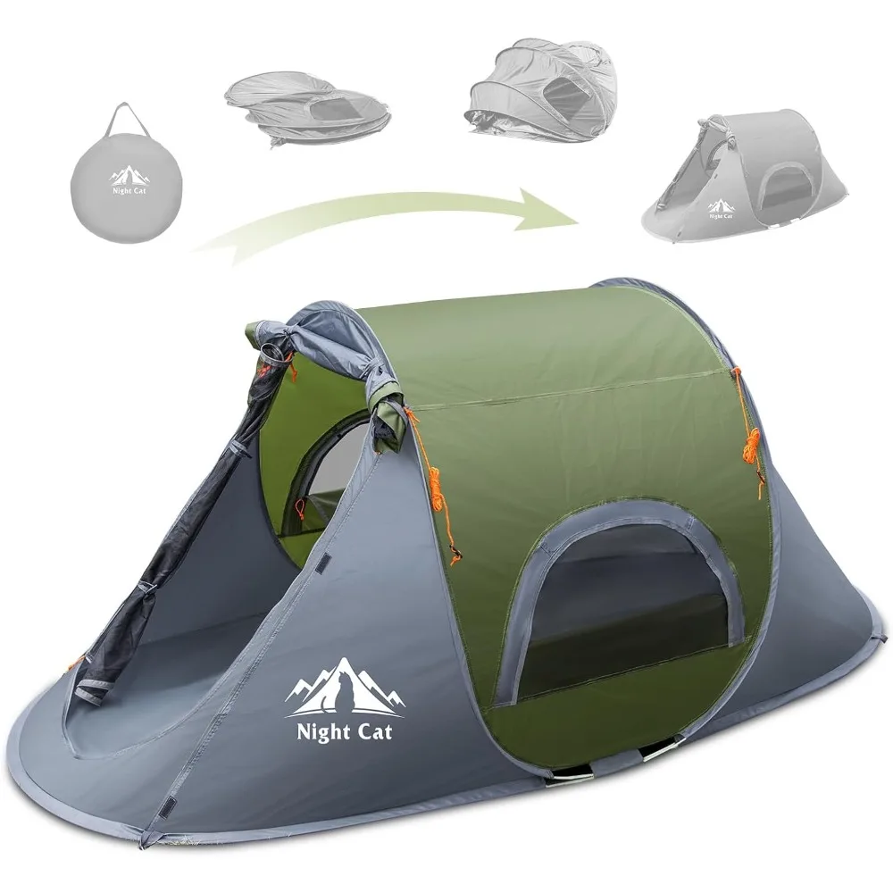 

Pop-up Camping Tent: 1 Person Tent Waterproof Instant Easy Setup Outdoor Tent