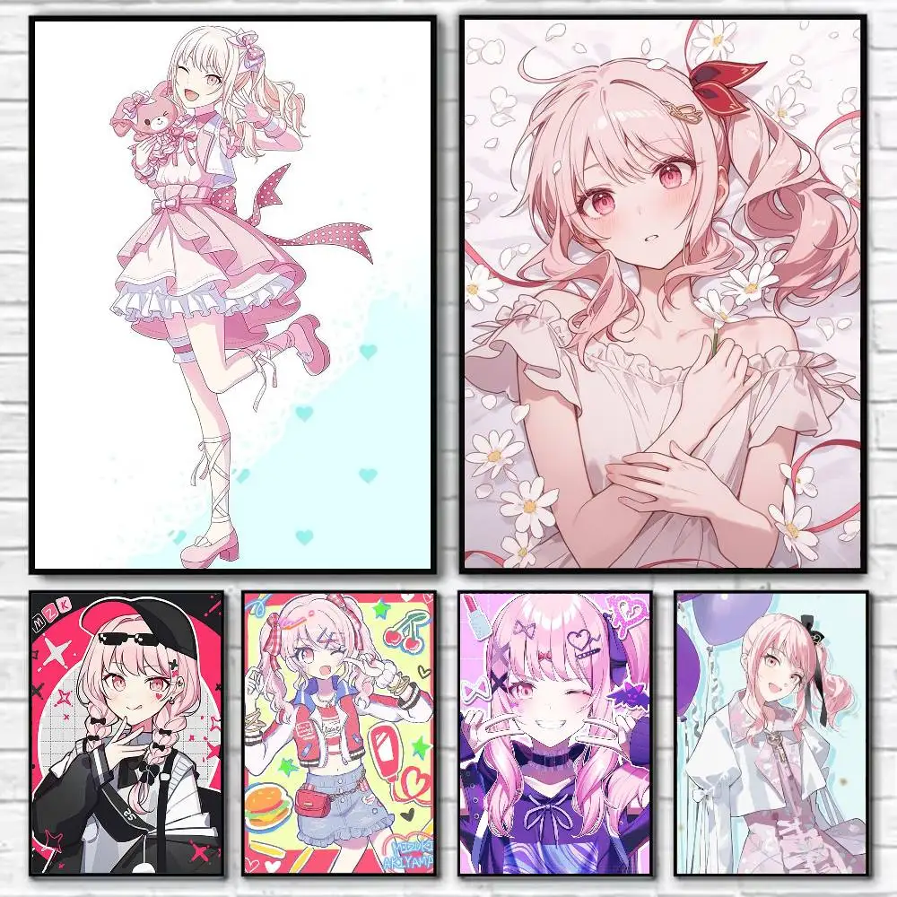 

1pc Anime Mizuki Akiyama Cartoon Style Poster Self-adhesive Art Waterproof Paper Sticker Coffee House Bar Room Wall Decor