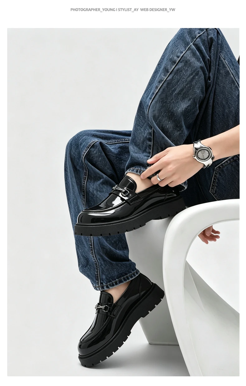 2026 Lederschuhe Casual Business-Schuhe für Herren Elegante Herrenschuhe Mokassins Designer-Slipper – Detail 5