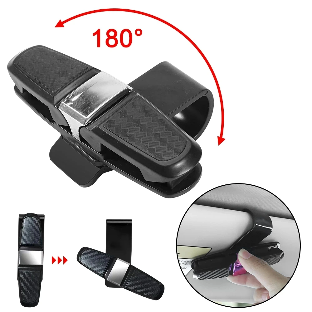 Car Glasses Holder Ticket Card Clamp For Mitsubishi Asx Lancer 10 Outlander Pajero Sport 9 L200 Colt Carisma Galant Grandis