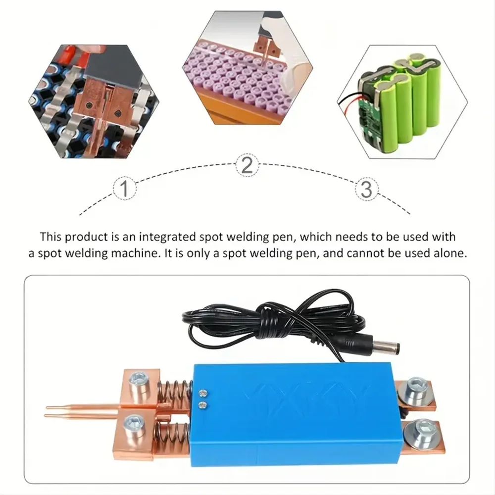 Penna per saldatore a punti fai-da-te portatile 18650 penna per saldatura a punti a batteria MachineAutomatic Trigger utensili elettrici in ferro