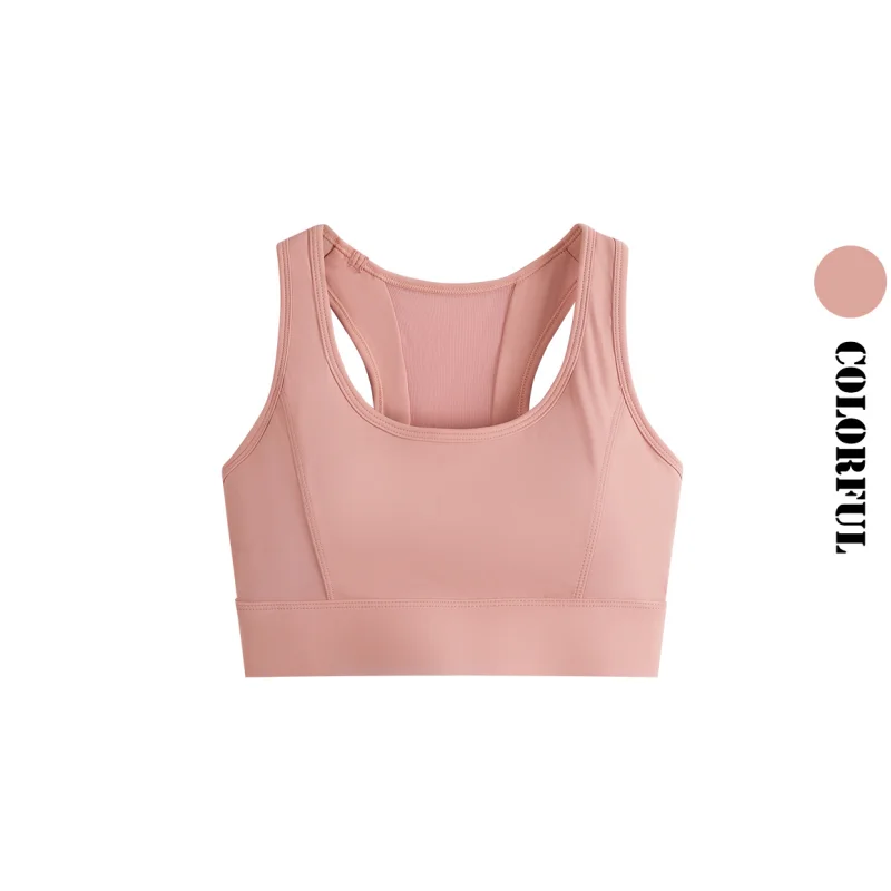 DRUR Reggiseno da yoga estivo da donna Canotta sportiva traspirante con rete posteriore Abbigliamento da palestra femminile Canotta da allenamento per corsa ad alto impatto Nuovo