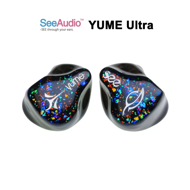 SeeAudio Yume Ultra 1DD+2BA Hybrid Resin In-Ear Monitors IEM Earphones  Earbuds 2Pin 0.78mm HiFi Headphones with Detachable Cable