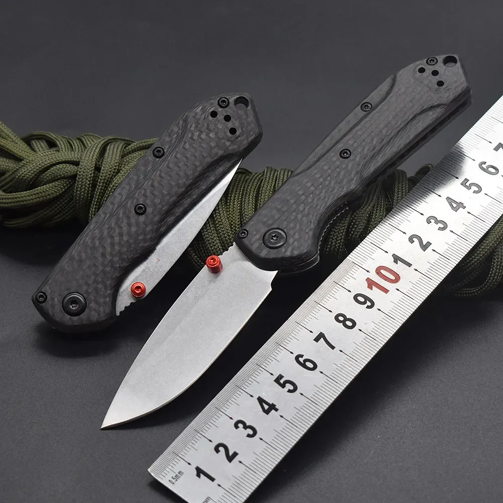 Mini Freek 565-1 Carbon Fiber Handles Pocket Folding Knife D2 Blade Camping Outdoor EDC Tactical Knives Camping Hunting Tool