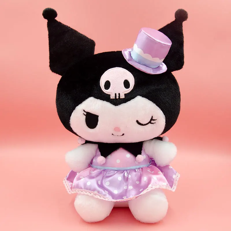 NEUE Sanrio Plüsch Puppe Kawaii Kuromi Mit EINEM Hut Anime Plüsch Mode Boutique Puppe Gefüllte Kissen Nette Mädchen Geburtstag Geschenke Spielzeug
