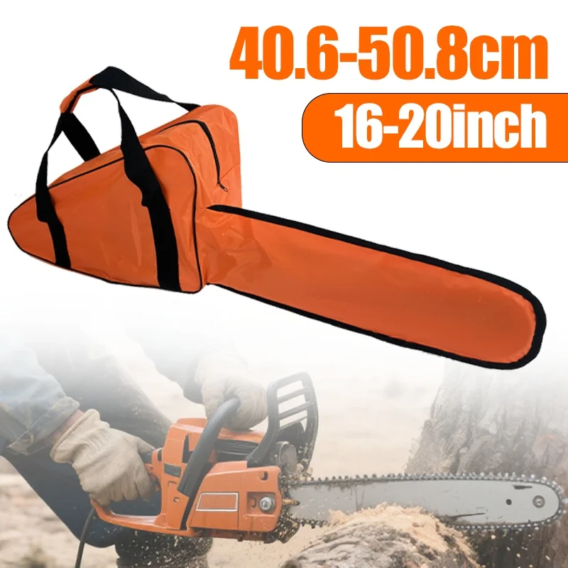1pc Heavy-Duty Oxford Chainsaw Bag, Safety Zipper Fits 45.72/50.8cm Chainsaws