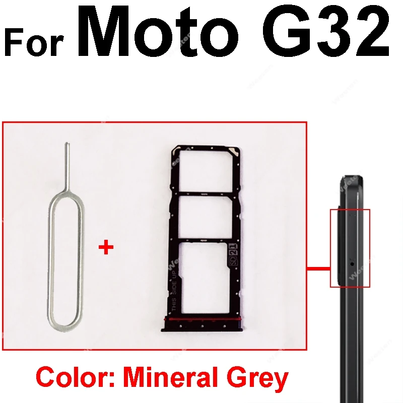 Sim Card Slot Tray Holder For Motorola Moto G22 G32 G42 G52 G62