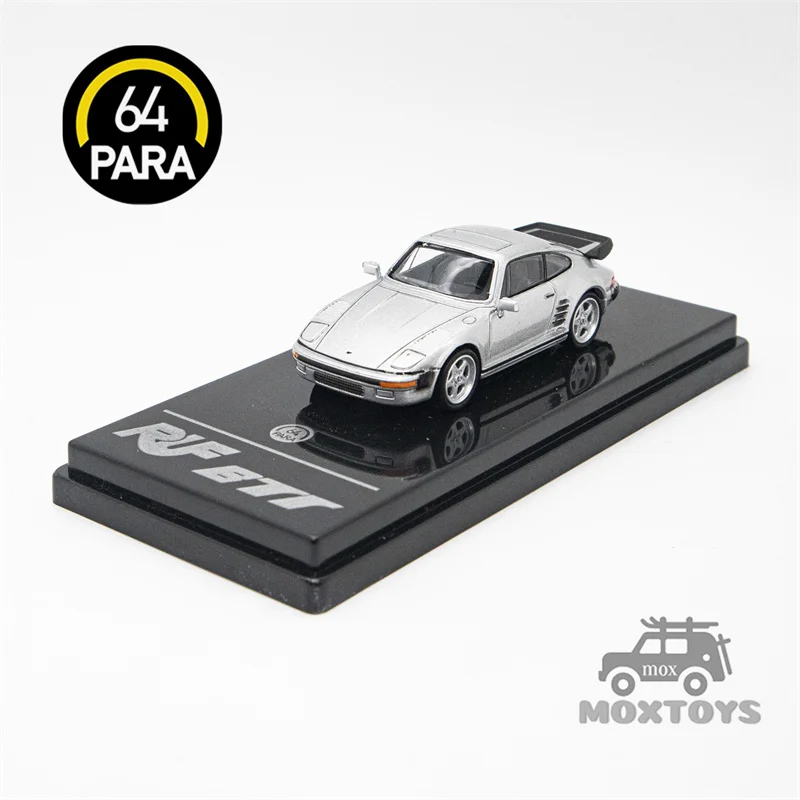 Para64 1:64 1986 RUF Automobile BTR Slantnose Silver Diecast Model Car