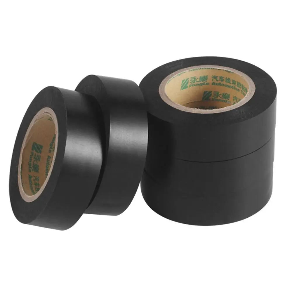 New Black Electrical Tape PVC Self-adhesive Electrical Insulation Tape Waterproof Flame Retardant Tape