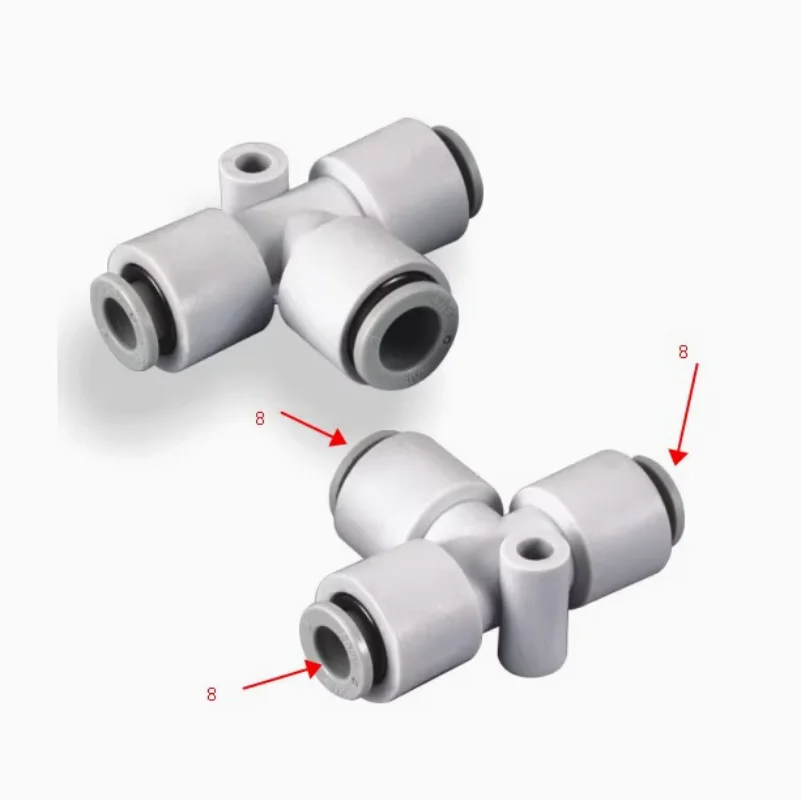 

10pcs Three way connector KQ2T4-00 KQ2T6- KQ2T8-00 KQ2T10 KQ2T12-00 KQ2T16-00
