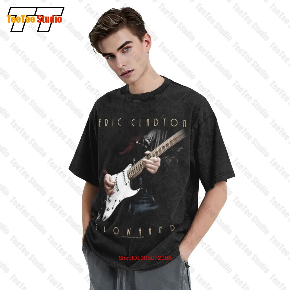 تي شيرت عتيق مستوحى من Dire Straits تي شيرت كبير الحجم مارك Knopfler التحقيقات الخاصة 80'S WJ8J