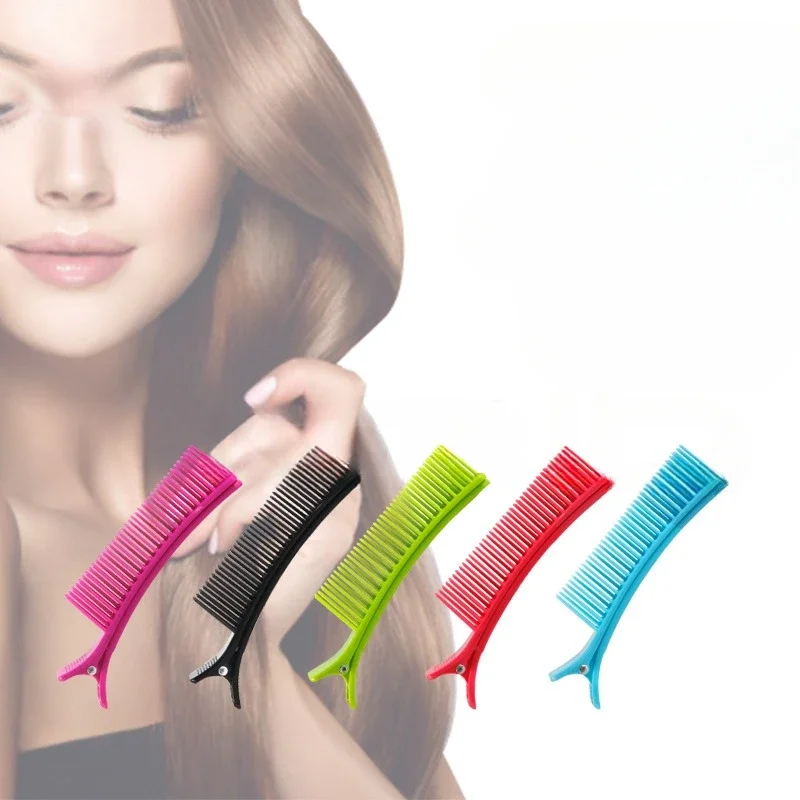 1PC Plastic Hair Clip with Comb Teeth Clip Dye Perm Hair Separate Styling Tools Accessories