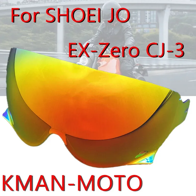 JO EX-ZERO Helmet Visor Shield Motorcycle Helmet Lens Visor for SHOEI JO J.O EX-ZERO CJ-3 electroplated Motorcycle Helmet Visor