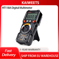 KAIWEETS HT118A Digital Multimeter TRMS ,6000 Counts, Voltmeter, Auto-Ranging, Accurately Measures Voltage Current Amp resistan