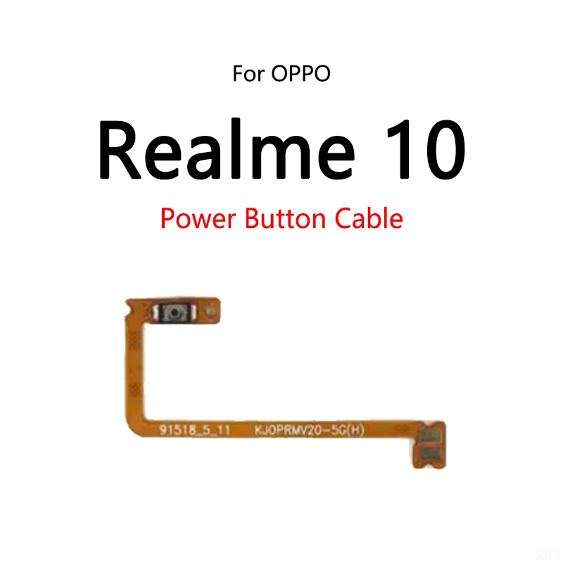 Power Button Switch Volume Mute Button On / Off Flex Cable Realme 10 Pro + Plus