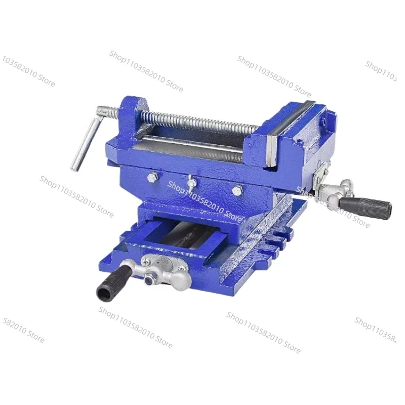 

3-inchTwo-Way Movement Bench Drill Operating Platform Flat Tongs Precision Bench Vise Clamp Tool Heavy Duty Cast Iron Plain Vice