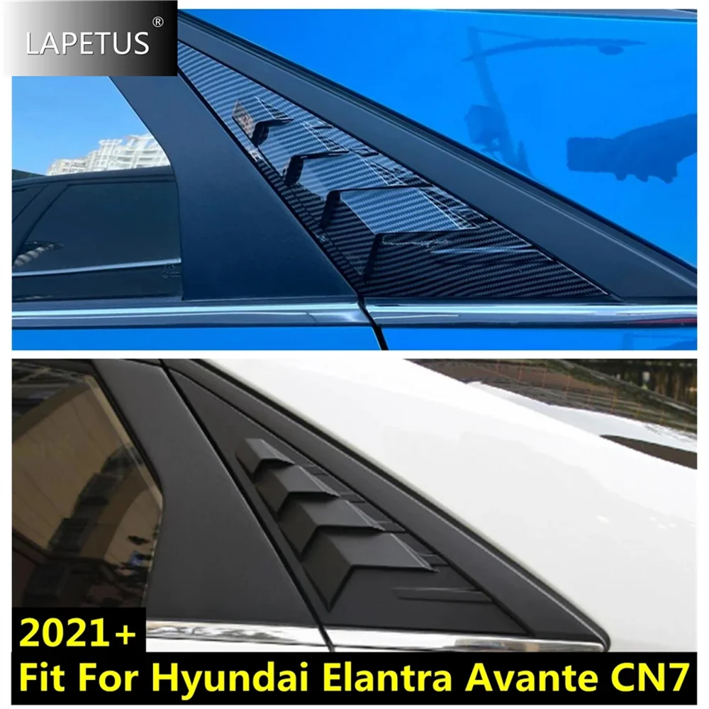 

Rear Quarter Side Window Louver Vent Cover Shutter Panel For Hyundai Elantra Avante CN7 2021 2022 Window Louver Side Vent Trim