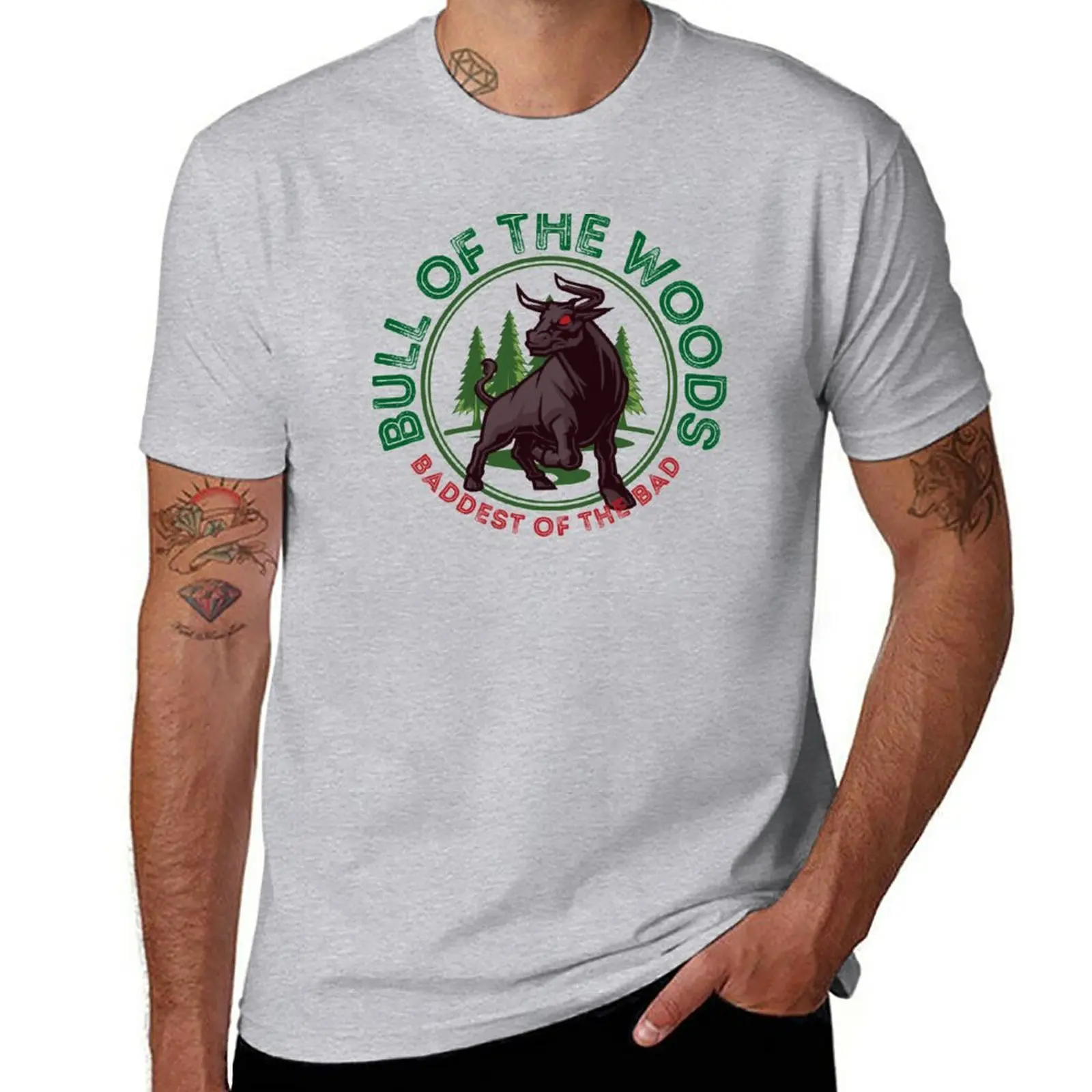 

New Bull of the Woods: Baddest of the Bad T-Shirt customized t shirts Short sleeve tee men