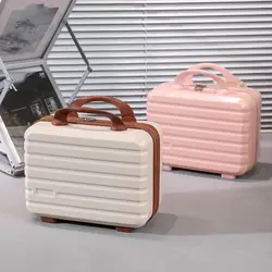 14 inch Mini Travel Suitcase Cosmetic Box Hand Luggage Organizer Makeup Case Small Password Box Boarding Case