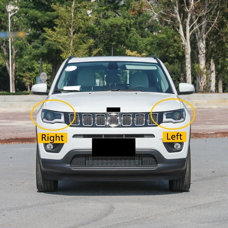 Couvercle de lampe de sauna avant, abat-jour de lampe, lentille de coque de lumière de sauna, remplacer l'abat-jour d'origine, Jeep Compass 2017, 2018, 2019, 2020