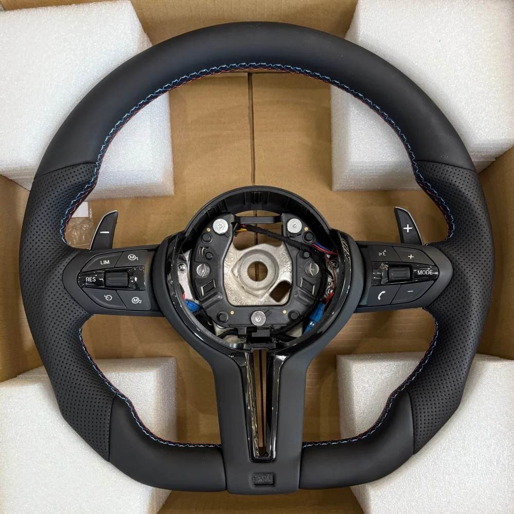 

Retrofit Upgrade Performance Sports Leather Steering Wheel For BMW E60 2005-2012