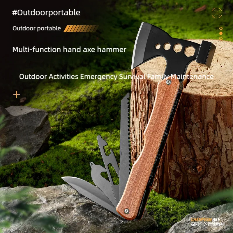 Survival Imitation, Portable Combination Outdoor Multifunctional Tent, Ground Nail, Outdoor Camping Tool, Ground Hammer view 3
