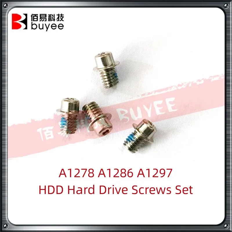 

4Pcs/Set A1278 A1286 A1297 HDD Hard Drive Screws For Apple Macbook Pro 13" 15" 17" A1278 A1286 A1297 Repair Screws 2008-2012Year