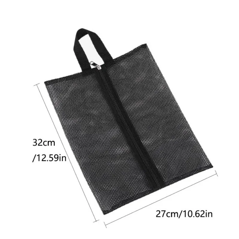 1PC Mesh Multi-pocket Swim Bag Portable Travel Storage Bag Tote Bath Polyester Beach Bag Clothes Organizer