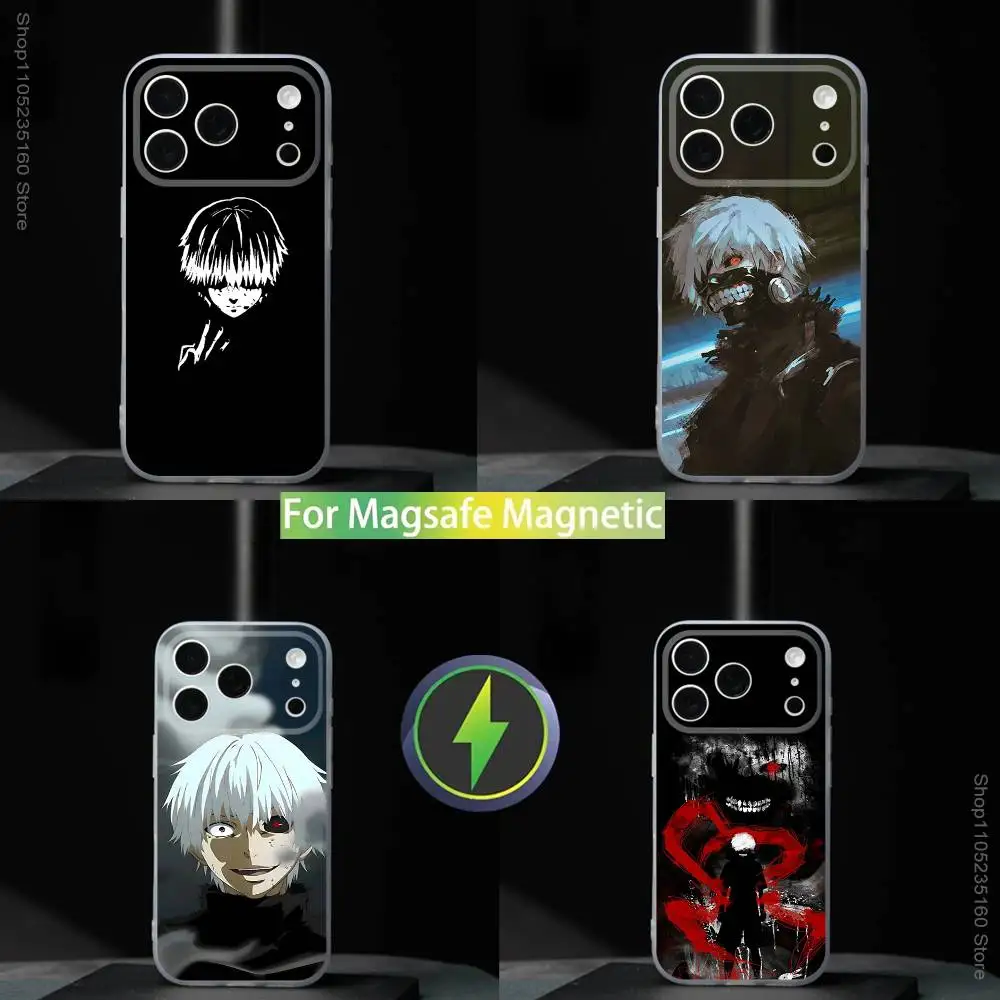 

Tokyo G-Ghoul Ken K-Kaneki Phone Case For iPhone 17,16,15,14,13,12,11,Pro,Max,Plus,Mini,SE4,E For Magsafe Wireless Charging