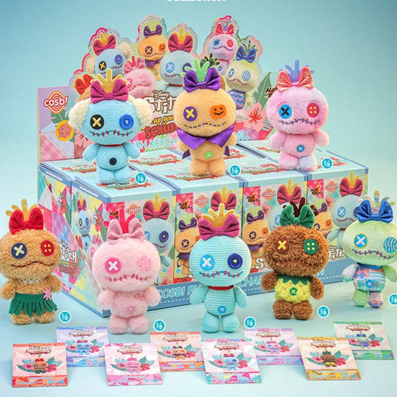 

Оригинальная коллекционная фигурка Stitch Angel Series COSBI Blind Box Lilo's Original Heart, аниме-фигурка Serene Light Blue, загадочная коробка, модель-украшение, подарок