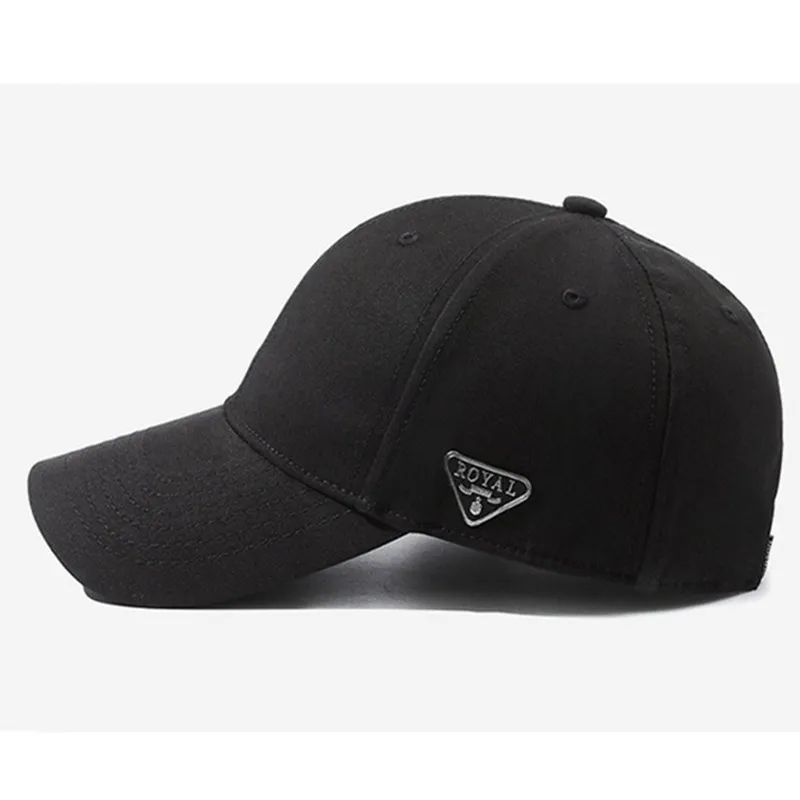 Nowe czapki z daszkiem Hardtop dla mężczyzn i kobiet Prosty bawełniany czarny kapelusz Skinny Looking Czapki imprezowe Camping Fishing Cap Snapback
