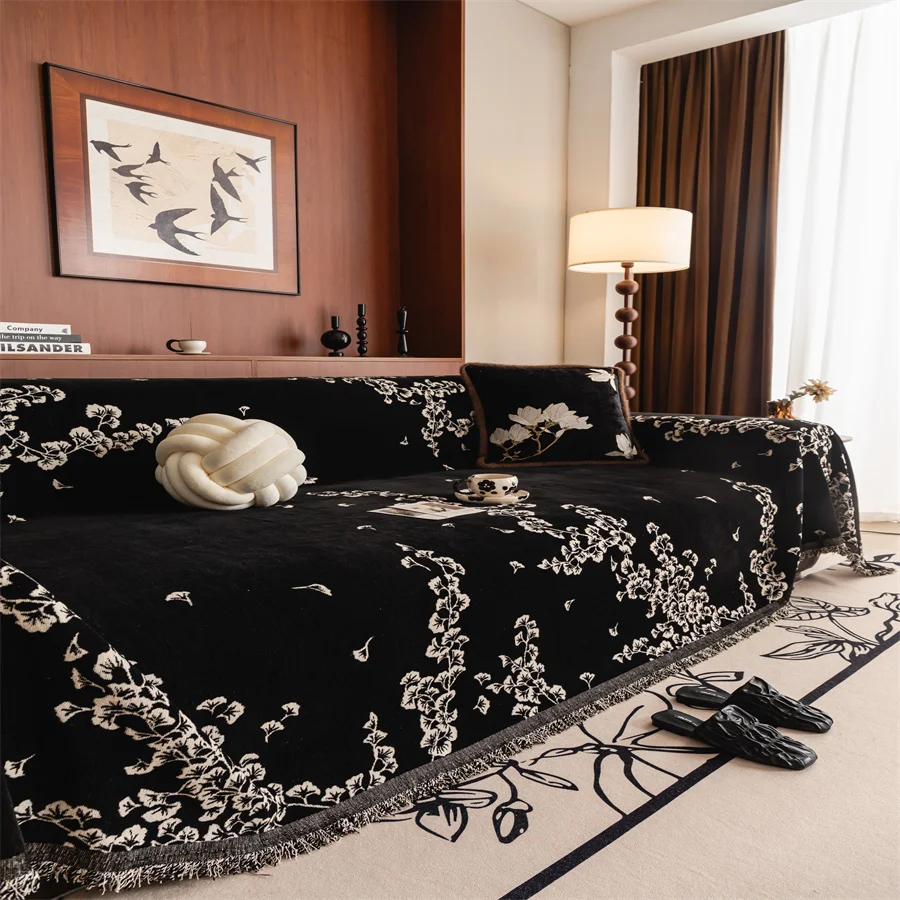 serviette-de-canape-universelle-quatre-saisons-anti-rayures-de-chat-jacquard-epais-couleur-fleur-pompon-couverture-tissu