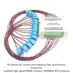 Multichannel 16-Channel AC Current Frequency Measurement Acquisition Module RS485 Sensor Transmitters MODBUS-RTU