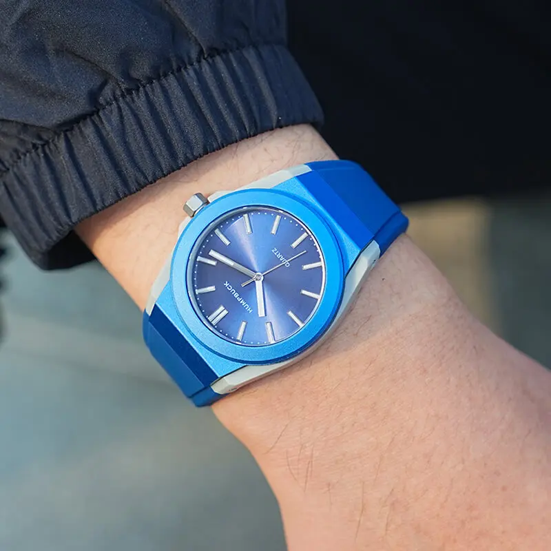 HUMPBUCK Reloj de silicona Moda Casual Ultrafino Cuarzo Luz Impermeable Deporte Reloj de pulsera de plástico de lujo Regalos para hombres y mujeres