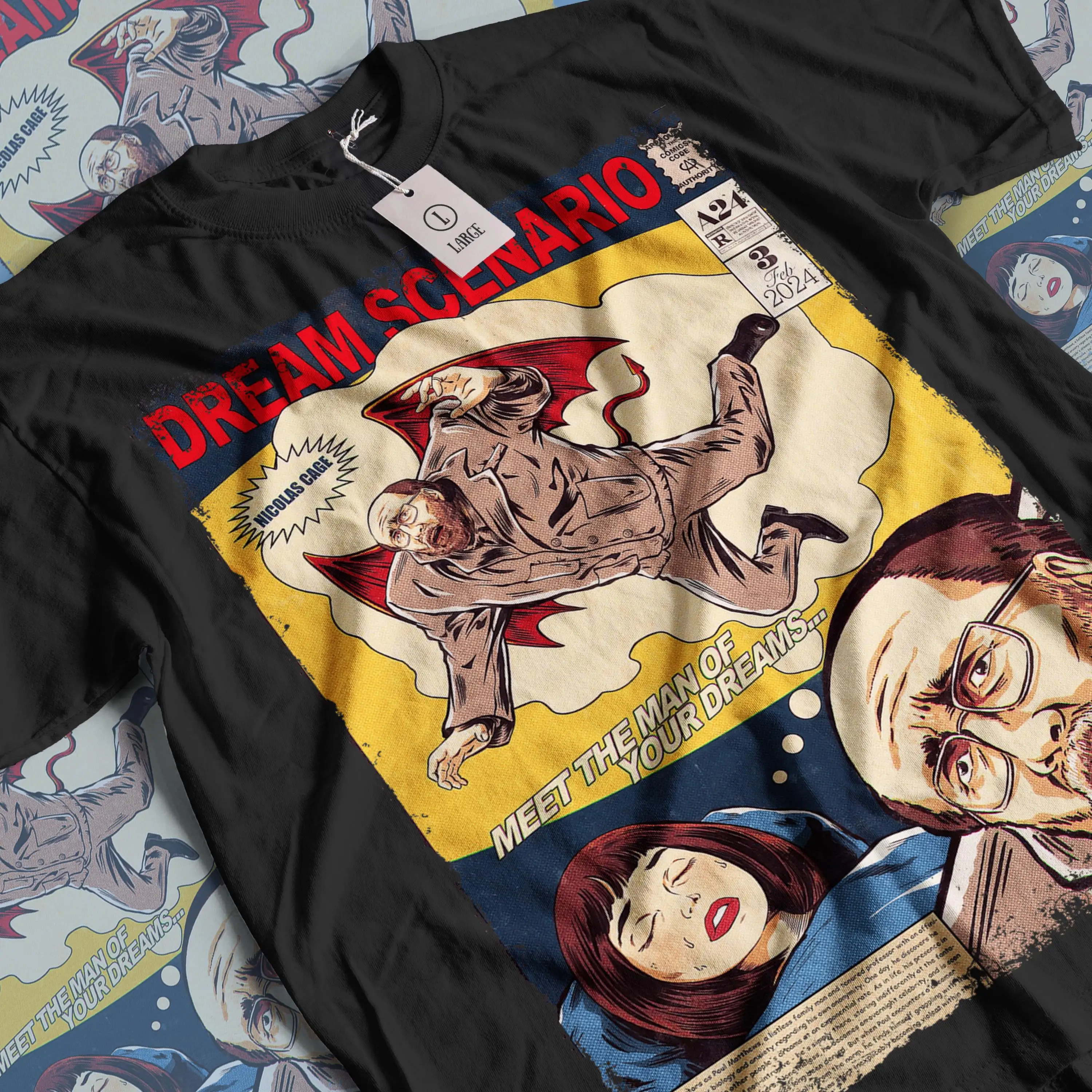 Dream Scenario Movie T-Shirt: Nicolas Cage Graphic Tee