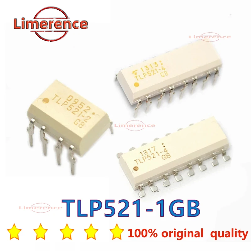 Lote de 10 optoacopladores TLP521-1GB, TLP521-1, P521-1, P521 DIP-4, TLP521-2GB, TLP521-2 DIP8, TLP521-4, TLP521-4GB DIP-16 SOP-16 en stock