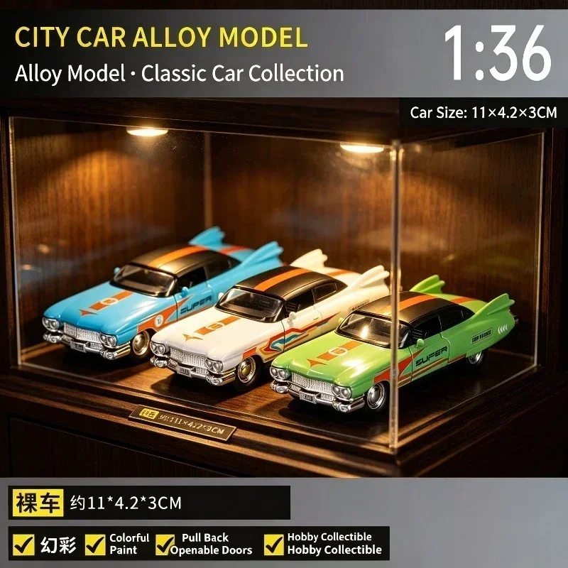 2026New 1:36 Classic Vintage Sedan Alloy Car Model, Diecast Pull Back Replica, Openable Doors & Timeless Retro Details, Old Car view 5