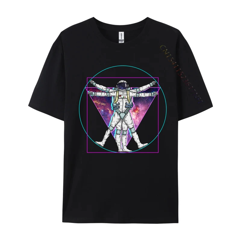 

Vaporwave Astronaut Vitruvian Man Pastel Goth Space Art Prevailing Men T Shirt Custom Design Tops Shirt Cotton