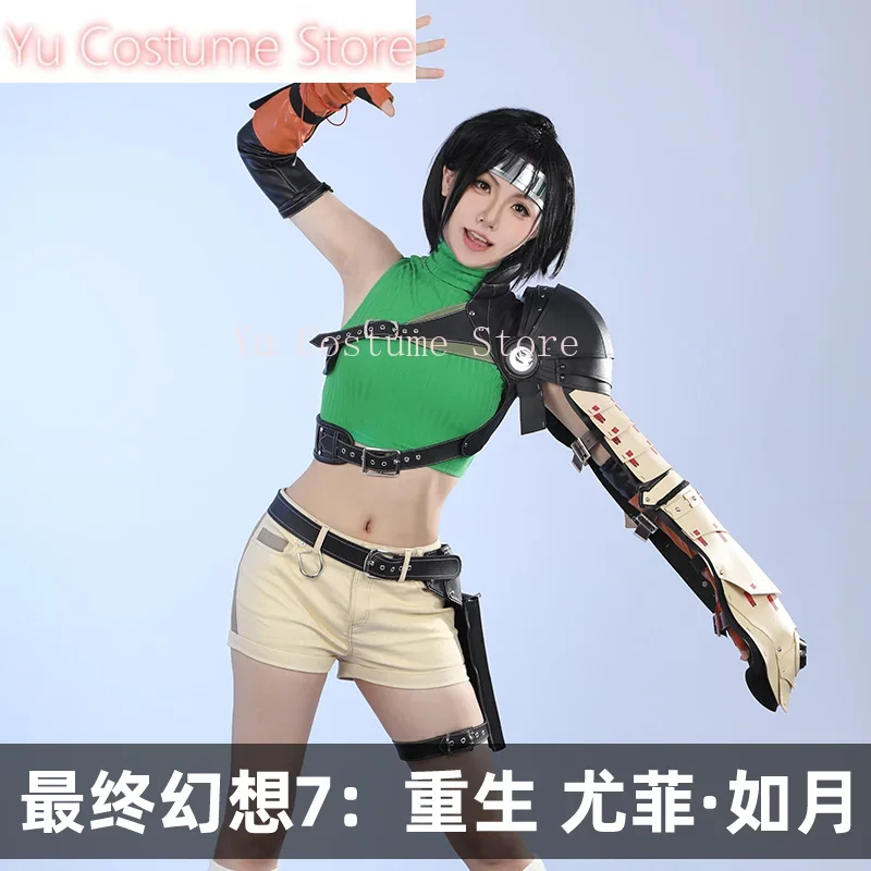 Yu Final Fantasy 7 Yuffie Kisaragi disfraz Cosplay Cos juego Anime uniforme de fiesta Halloween juego ropa de rol nueva ropa completa