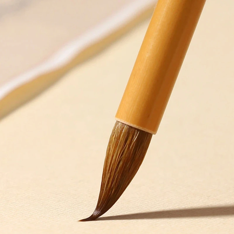 Mixed Hair Small Running Script Calligraphy Writing Brush Chinese Landscape Painting Brush Calligraphy Grading Exam Brush Pen 3