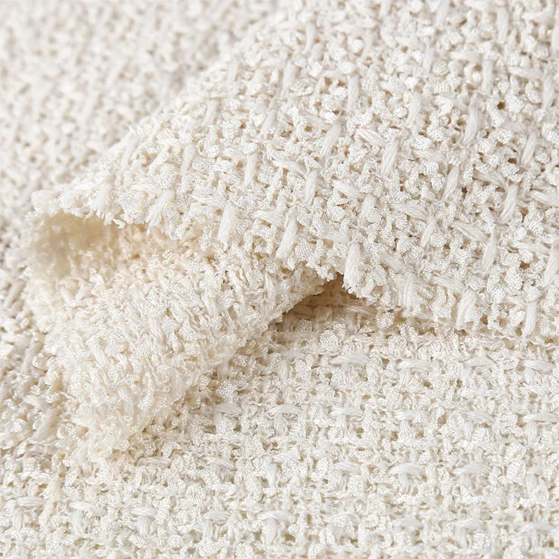 

Black/ White Color Yarn-Dyed Braide Tweed Fabric For Autumn and Winter Jacket Dress Suit Coat DIY Cloth Sewing Material