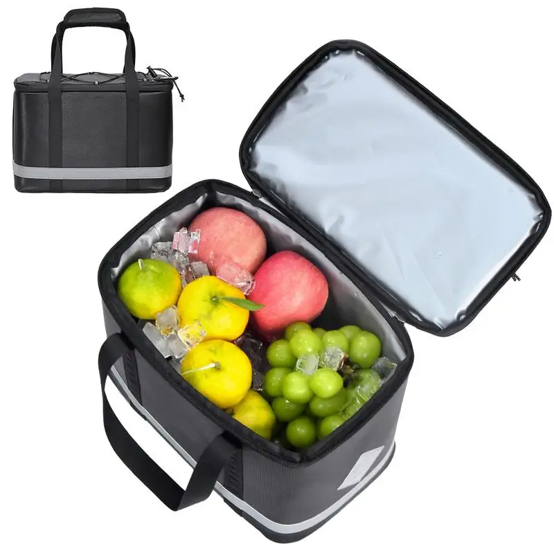 

Cycling Rear Rack Bag Portable Bicycles Rear Rack Bag Insulation Scratch Resistant Portable Cooler Pouch for Cycling Road