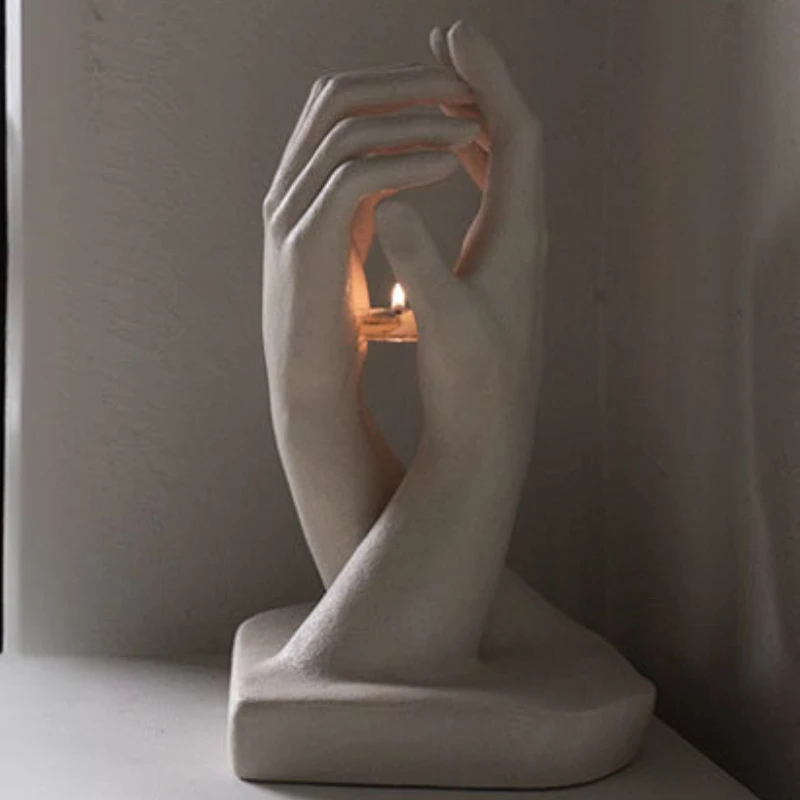 

Creative Hand Candlestick Ornament Living Room Bedroom Aromatherapy Decoration Medieval Art Home Decoration Valentines Day Gift