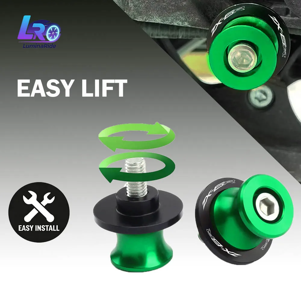 Moto Accessories Swingarm Spools Sliders Fit For Kawasaki ZX6R ZX-6R ZX 6R zx 6 R 636 M8 Stand Screws Bolts Swing Arm
