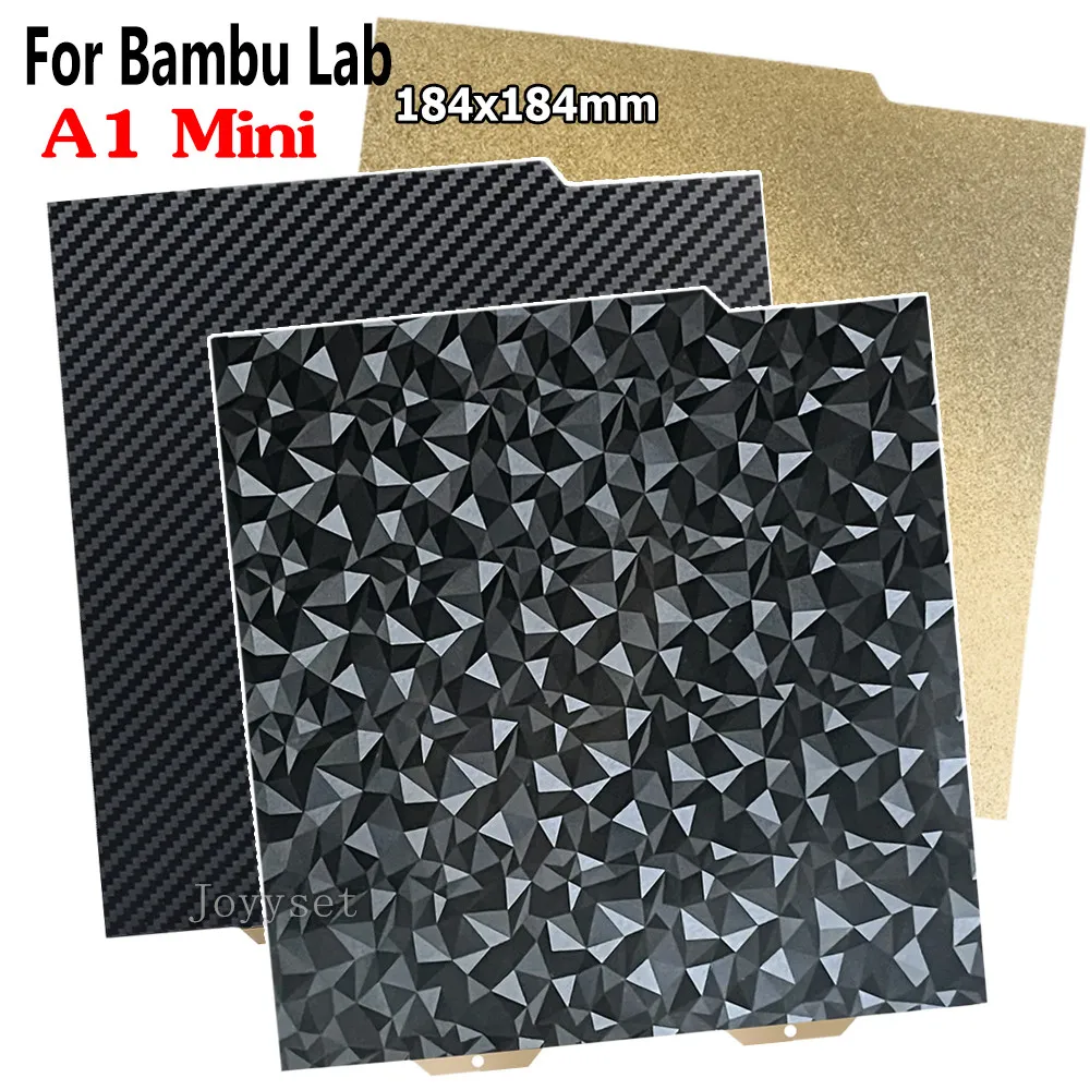 A1 Mini Bambulabs Build Plate 184x184mm Smooth PEO PET Double Sided Spring Steel Sheet for Bambu Lab Bamboo A1 Mini Heatbed Part